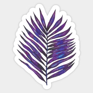 Violet tropical leaf Sticker